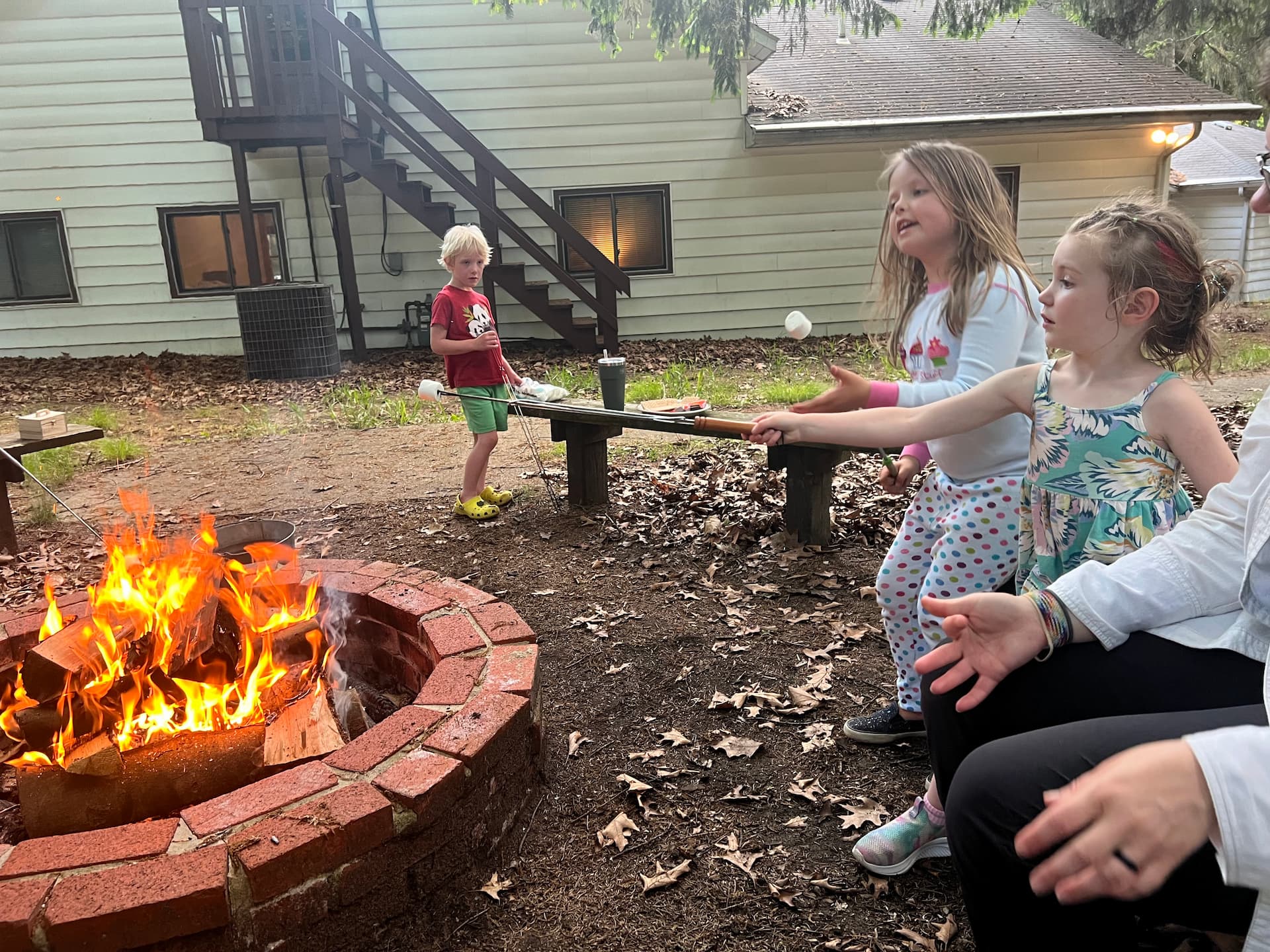 FCC ann arbor youth camping trip campfire